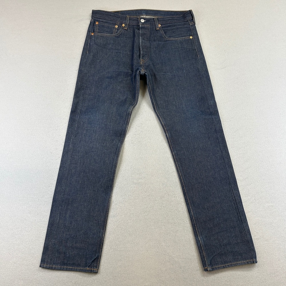Levi's 501 Original Fit Jeans Mens 32x32 Blue Indigo Straight Leg Denim NWOT